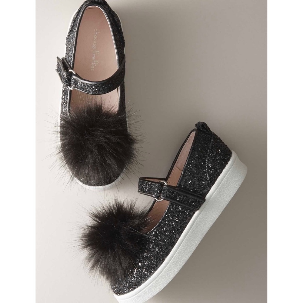 Girls Puff Sneaker Mary Janes - Silver - Picture 2 of 4